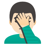 Man Facepalming Light Skin Tone Vector Svg Icon Png Repo Free Png Icons