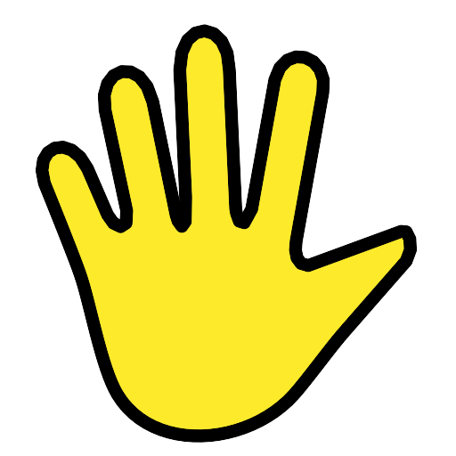 Hand With Fingers Splayed Vector SVG Icon - PNG Repo Free PNG Icons