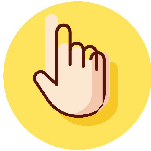 Yellow Two Fingers Vector SVG Icon - PNG Repo Free PNG Icons