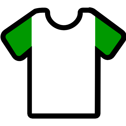 Sleeves White Green Football Shirt Vector SVG Icon - PNG Repo Free PNG ...