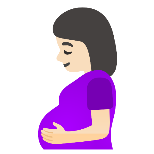 Pregnant Woman Light Skin Tone Vector SVG Icon - PNG Repo Free PNG Icons