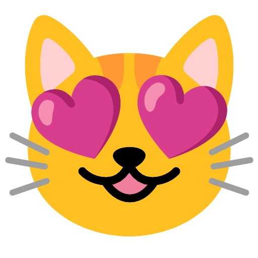 Smiling Cat With Heart Eyes Vector SVG Icon - PNG Repo Free PNG Icons