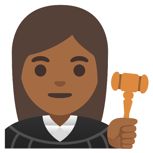 Woman Judge Medium Dark Skin Tone Vector Svg Icon Png Repo Free Png Icons 