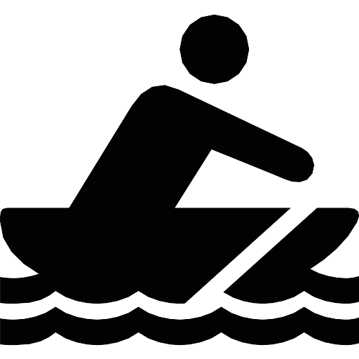 Man Rowing On Boat Vector SVG Icon - PNG Repo Free PNG Icons