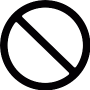 Prohibition Symbol PNG Icon