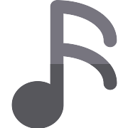 Minim Musical Notation PNG Icon