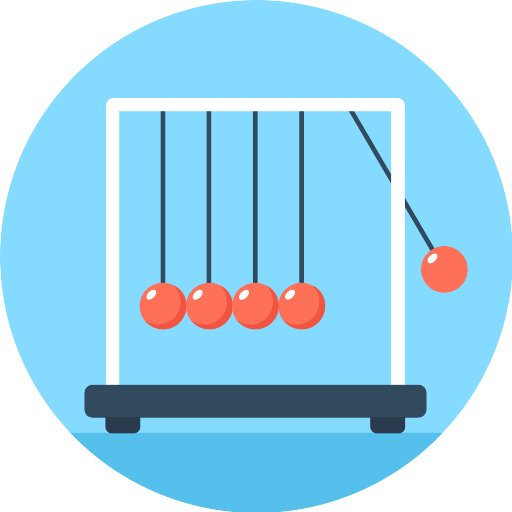 Newtons Cradle Momentum Vector SVG Icon - PNG Repo Free PNG Icons