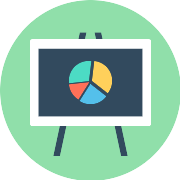 Pie Chart Marketing PNG Icon