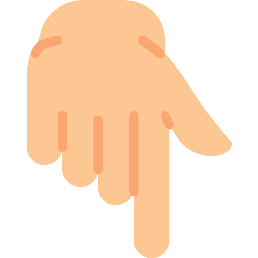 Pointing Down Finger Vector SVG Icon - PNG Repo Free PNG Icons