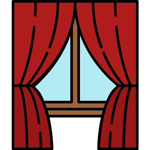 Window Curtains Vector SVG Icon - PNG Repo Free PNG Icons