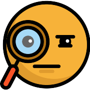 Suspicious Emoji PNG Icon