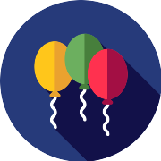 Balloons New Year PNG Icon