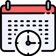 Wall Calendar Clock PNG Icon