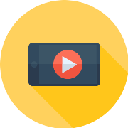 Smartphone Video Player PNG Icon