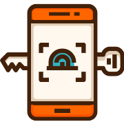 Smartphone Fingerprint Scan PNG Icon