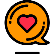 Chat Love PNG Icon