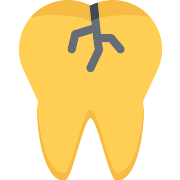 Broken Tooth Decay PNG Icon