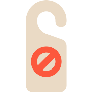 Door Hanger Do Not Disturb PNG Icon
