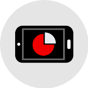 Chart Mobile Phone PNG Icon