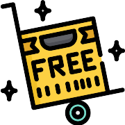 Free Delivery Sticker PNG Icon