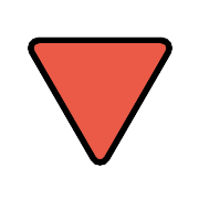 Red Triangle Pointed Down PNG Icon