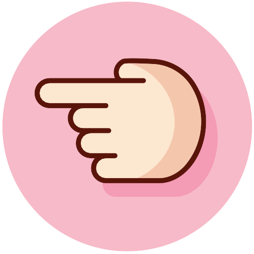 Pink Pointing Left Vector SVG Icon - PNG Repo Free PNG Icons