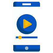 Online Learning Training Education Smartphone Video Tutorial PNG Icon