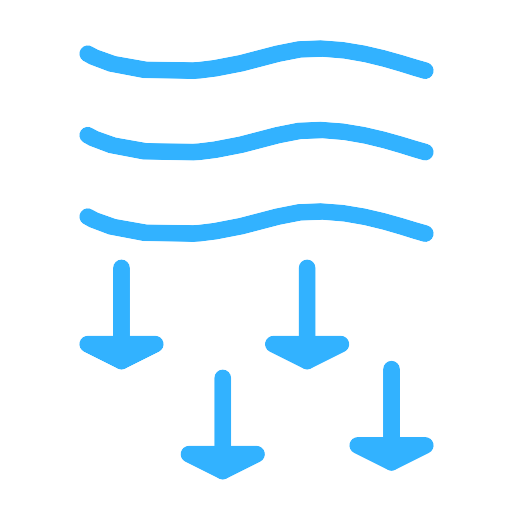 Water Down Direction Navigation Arrow Vector SVG Icon - PNG Repo Free ...