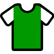 Sleeves Green White Football Shirt PNG Icon