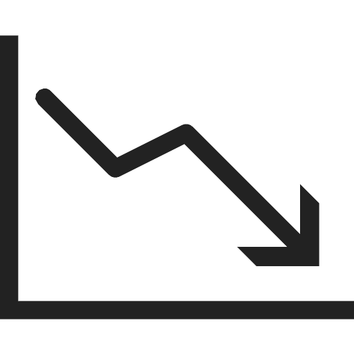 Chart Decrease Diagram Graph Statistics Vector Svg Icon Png Repo Free