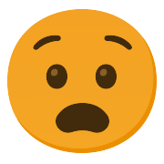 Anguished Face PNG Icon
