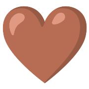 Brown Heart PNG Icon