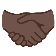 Handshake Dark Skin Tone PNG Icon