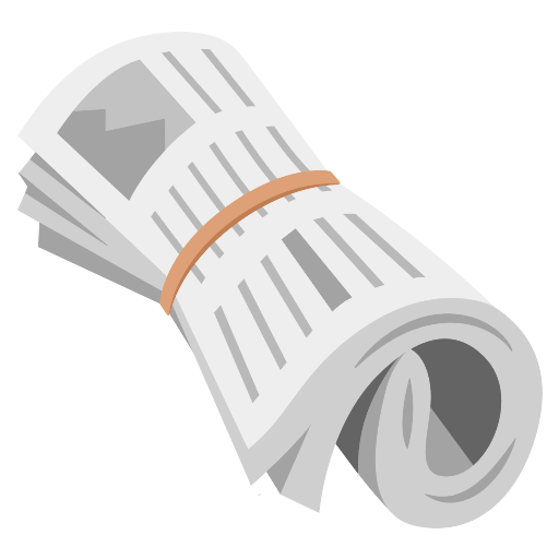 Rolled Up Newspaper Vector SVG Icon - PNG Repo Free PNG Icons