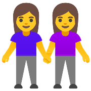 Women Holding Hands PNG Icon