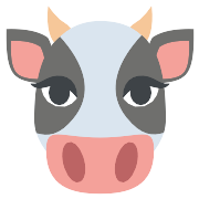 Cow Face PNG Icon
