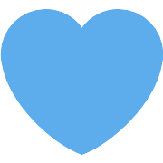 Blue Heart PNG Icon