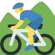 Man Mountain Biking PNG Icon