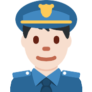 Man Police Officer Light Skin Tone Vector SVG Icon PNG Repo Free PNG Icons