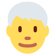 Man White Hair PNG Icon