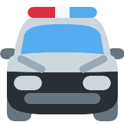 Oncoming Police Car PNG Icon