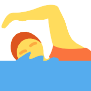 Person Swimming PNG Icon
