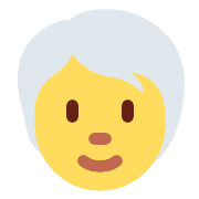Person White Hair PNG Icon