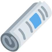 Rolled Up Newspaper PNG Icon