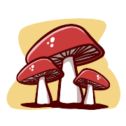 Mushrooms Autumn Nature PNG Icon