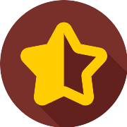 Half Star PNG Icon