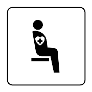 Priority Seats For People With Internal Disabilities Heart Pacer Etc PNG Icon