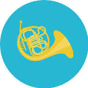 French Horn PNG Icon